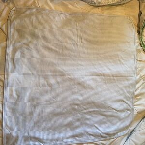 Kissy Kissy Soft Striped White Blanket